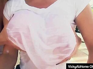 big boobed vicky vette gets licked by jelena jensen