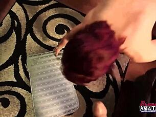 In This Story, Nasty Cougar Cathrine Eagerly Swallows A Massive Load Of Sperm.