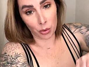 Paige Feels Intense Pleasure In Fishnets