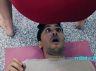 Busty Girlfriend In Hot Stockings Enjoys Hardcore Quickie With Boyfriend