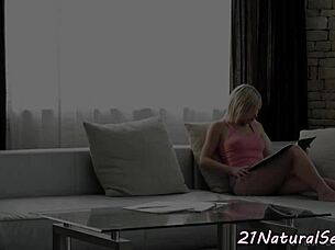 Hey, check out this european model getting pounded by her lover with small tits