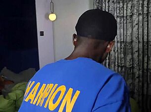 Curvy Young Ebony Girl Admires Her Step Brother's Massive Dick