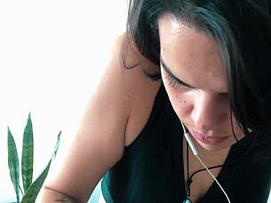 The chubby latina gets pounded in missionary by big cock