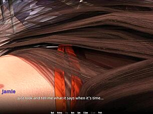 Curvy 3d character in cute outfit showcases fat features