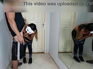 Boss, Watch Me Suck Your Big Cock And Take Anal Creampie On My Ass!