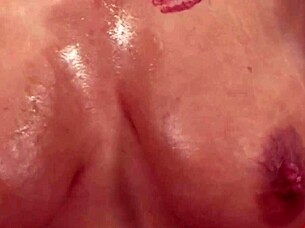 i stopped a guy as a smoking hot police woman in heels stockings and tattoo to fuck him doggy style with my big tits