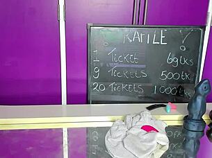 hot slut siswet shoves huge dildo deep in her smelly ass on cam with hayleex