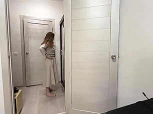 Stepson catches stepmother deepthroating a Russian doll!