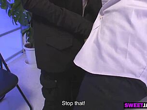 the japanese police lady on duty