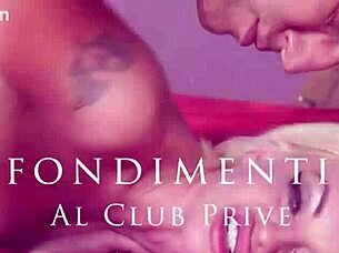 Blonde with big boobs plays a fun game