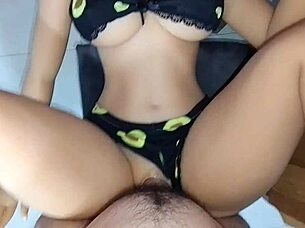 she likes my small dick in her pink pussy