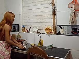 Lonely Wife Gets Pussy Eaten By Husband