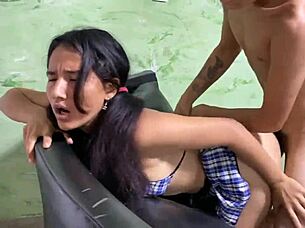 Colombian Amateur Couple Fucking Stepdaughter Doggystyle Bent Over At Home?