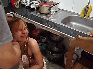 Lonely Wife Gets Pussy Eaten By Husband