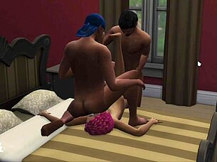 Erika Acharya and her step brother get caught fucking by step father