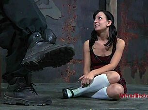 this brunette babe uses sexy toys for hardcore bdsm and masturbation