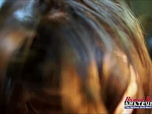 Petite Brunette Reagan Gets Wet Pussy Fingered and Pounded Deeply