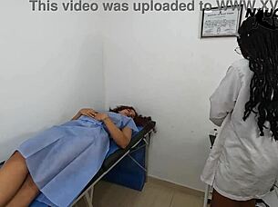 This lesbian fucks her patient with a beautiful vagina.