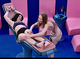 Brill Angel Gets TIED UP And TICKLED By Nata Gold