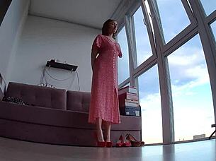 sofi trying on shoes nude hidden cam cs09 😏