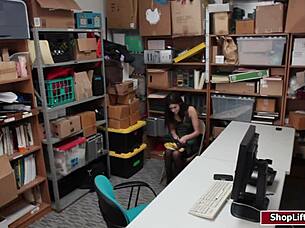 shoplifter babe caught and fucked by officer