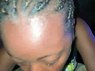 Teen Neighbor Gives Secret Blowjob To Ebony Guy