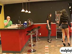 Lovely women flashing boobs for cash in reality 😏