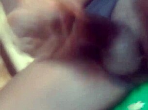 Watch this real African shemale stroke her huge cock until a big cumshot.