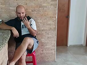 stepbrother catches me mid-video call, helps finish with doggystyle - spanish porn story