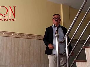 why is the housewife cheating with the plumber in the kitchen while her husband watches?