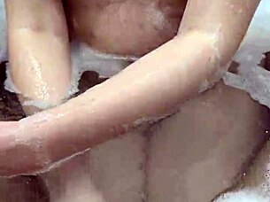 i gave a bath handjob and it ended with a hot underwater cumshot, oopsie!