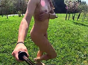 I walkin and strippin naked in nature, whoops