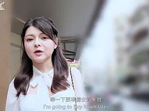 Shy Office Lady Who Dreams Of Modeling Returns With Mouthful Of Cum!