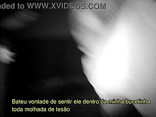 at the party, she asked the guy to enter the glory hole and fuck her in the cabin