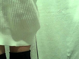 i'm under the sink cam, watching her panties in the toilet, voyeur style