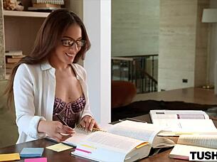 tushy anal loving tutor liv revamped craves students cock deep in her ass!