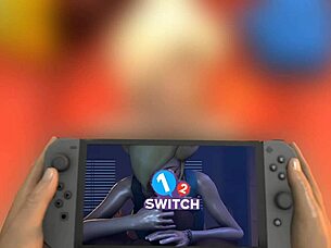 in the 1 2 switch series, she switches between titty fucking and other actions with big tits