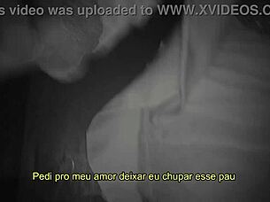 at the party, she asked the guy to enter the glory hole and fuck her in the cabin