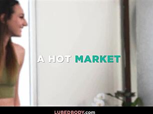 Newbie at nuru massage surprises shareholder with face fucking and monster cock action.