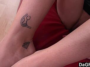 The brunette says, Let's have a quickie audition.