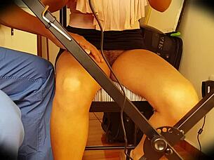 i saw under her skirt, no panties on that cute colombian girl, oh wow.