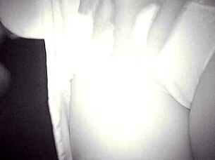 at the party, she asked the guy to enter the glory hole and fuck her in the cabin