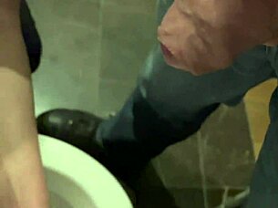 i grabbed his cock while he peed in the toilet, then washed my hands in his piss, that european milf amateur couple fetish