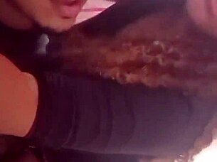 Stepmother rides monster cock while husband is away