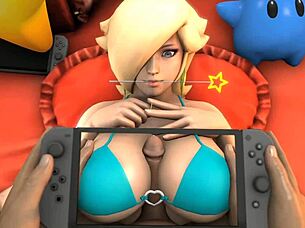 in the 1 2 switch series, she switches between titty fucking and other actions with big tits