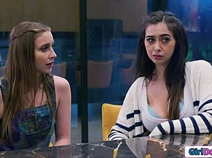 Hot Stepsisters Lick And Fuck Their Big Boobs Milf Stepmom In Lesbian Threesome