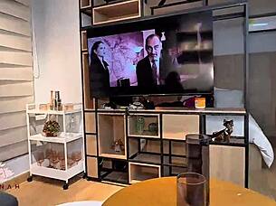 Kim fucks her big cock husband on honeymoon