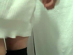 i'm under the sink cam, watching her panties in the toilet, voyeur style