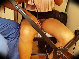 i saw under her skirt, no panties on that cute colombian girl, oh wow.