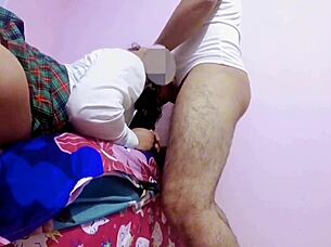 Old man fucks hot Mexican schoolgirl neighbor in real homemade scene